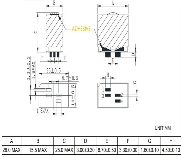 Leistung Pq Ikp Karton Ikp-PT-Pq Serie Flachdraht Induktor SMD Transformator