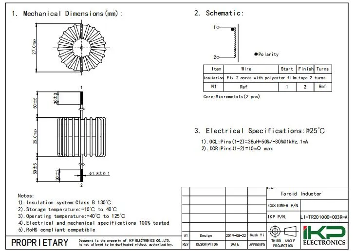 Hochstromdifferenzmodus Gemeinsamer Induktor für Windbläser