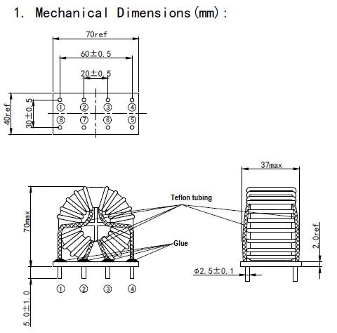 4 Phase Common Mode Choke Inductor für Pfc-Board- und Off-Board-Ladegerät
