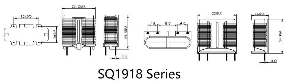 Sq/UC1918 Flatline-Induktoren für den gemeinsamen Modus