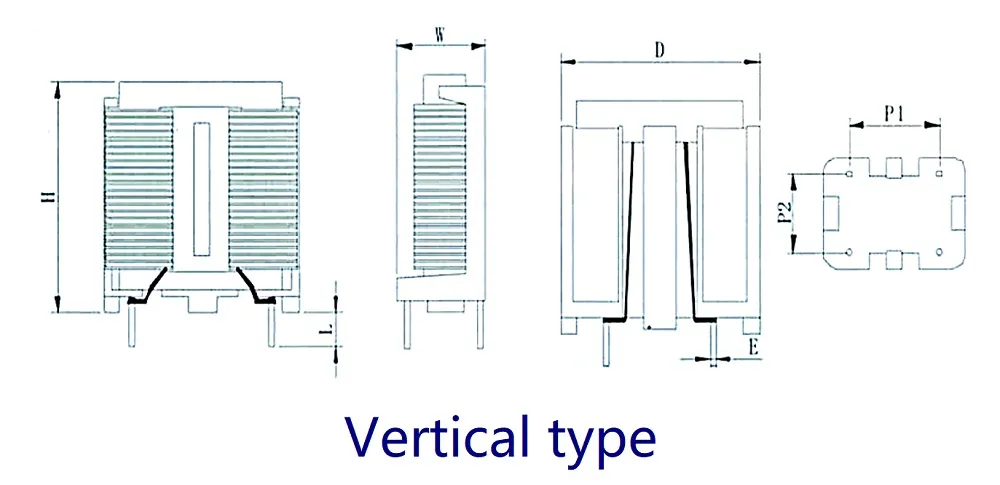 Rahmen-Kern-Flachdrahtwickelungs-Induktoren für Filter mit Choke-Coil