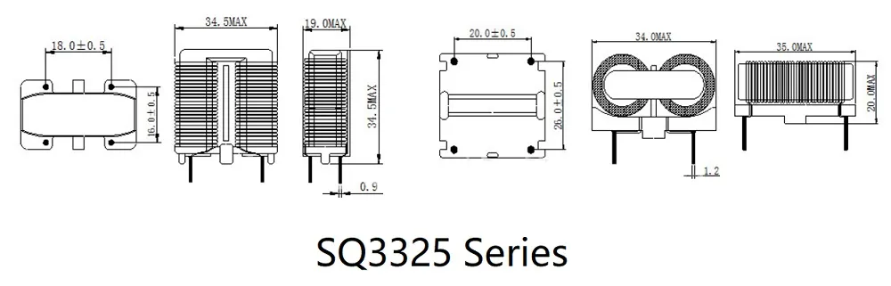 Sq/UC3325 Flatline-Induktoren für den allgemeinen Betrieb