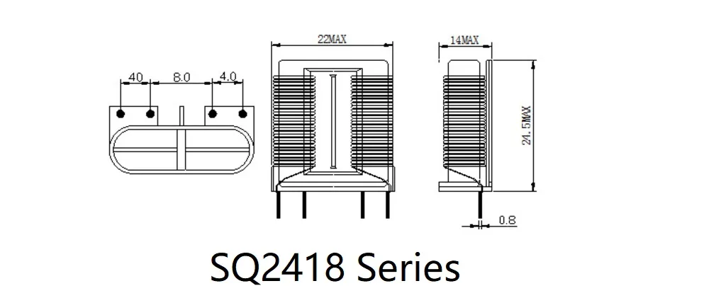 Sq/UC2418 Flatline-Induktoren für den gemeinsamen Modus