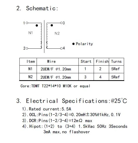 0.2mh Fabrikpreis Common Mode Choke Inductor mit CE/UL/RoHS-Zertifizierung