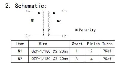 Nanocrystalline Kern Common Mode Leistungsinduktor, 2,5mh Induktivität