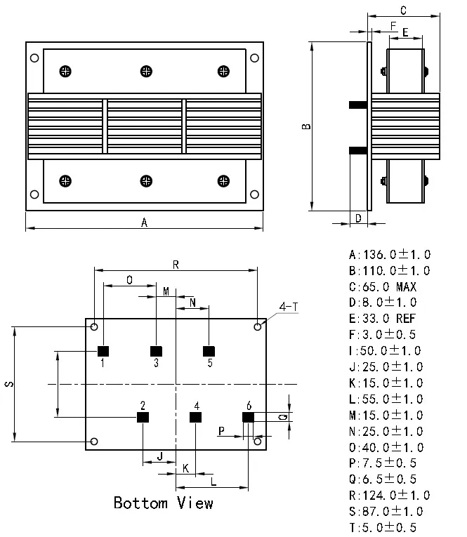 Die Niederfrequenz-Common-Mode-Drosselspirale für den Solarumrichter
