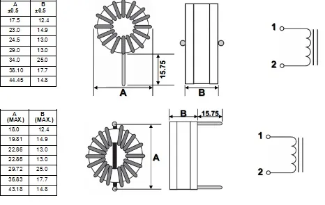 Benutzerdefinierte 2929-386uh Differential Mode Choke Induktor
