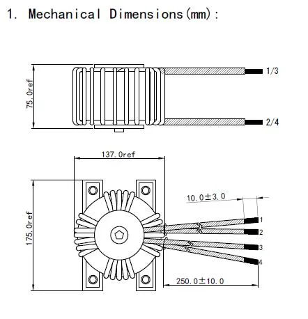 Kundenspezifischer Ringkern-Amorphkern-Hochfrequenz-Leistungstransformator