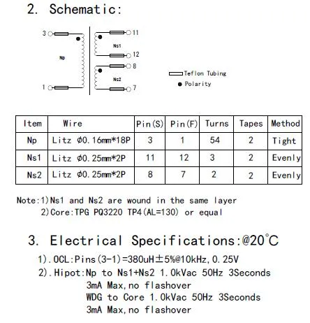 Pq32 Kernhochfrequenztransformator