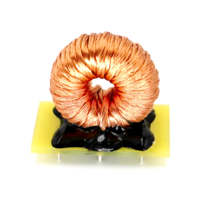 Vertical Toroidal Sendust Core Differential Mode Choke with Litz Wire