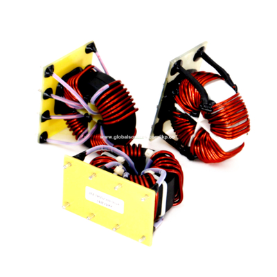 Customized 4 Phase Fixed Common Mode Power Line Choke Inductors for 4 Line applications mount on PCB