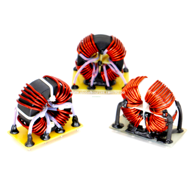 Customized 4 Phase Fixed Common Mode Power Line Choke Inductors for 4 Line applications mount on PCB